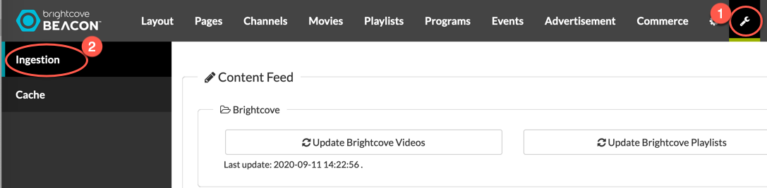 Brightcoveのビーコンの摂取